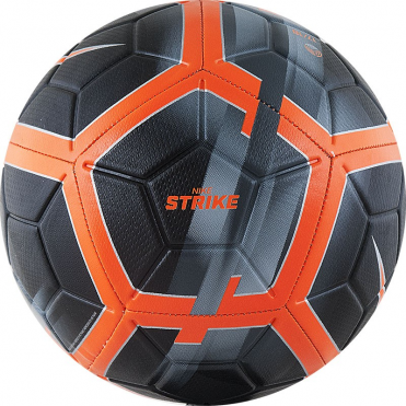 Мяч футбольный NIKE Strike SC3147-010 размер 5 серо-черно-оранж